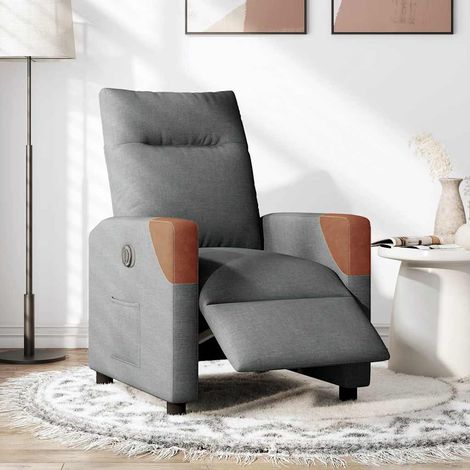 Maison Exclusive - Relaxsessel Elektrisch Dunkelgrau Stoff