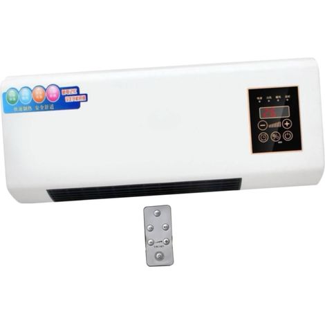 Mini aire acondicionado mural con mando a distancia, aire acondicionado portátil, sistema split, enchufe europeo de 220 V, 1200 W, para oficina, dormitorio, sala de estar, modelo con carcasa blanca. (1/5)