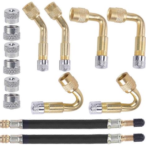Rallonge flexible pour valves de pneus de véhicules (voitures et camions) (1/5)