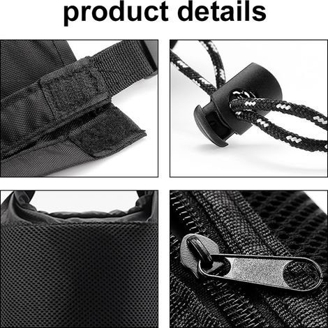 Pochette de rangement en maille de nylon avec cordon de serrage, sac multi-usages pour voyage, camping, activités, organisation pour téléphone portable, lunettes, lunettes de soleil, gadgets, écouteur (1/5)