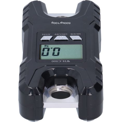 Balance électronique portable suspendue avec écran LCD, boîtier en plastique ABS, capacité 500 kg, noire (1/5)