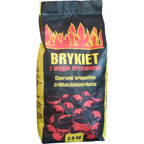 BRIQUETTES DE CHARBON DE BOIS 2,5KG
