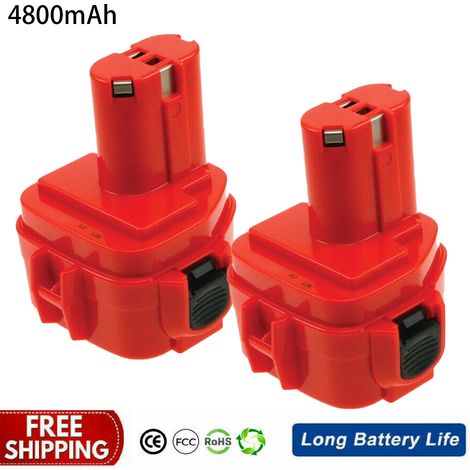 2Pack 1220 Akku fur Makita 12V 4800 mAh NI-MH Ersatz Werkzeug Akku fur Makita 1233 1222 1220 1234 1235 1235B 1235F PA12 (1/5)