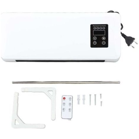 1500-W-Elektro-Wandheizgerät aus ABS-Kunststoff, schnelles Heizen und Kühlen, mit Fernbedienung und Handtuchtrockner für Schlafzimmer und Badezimmer (1/5)