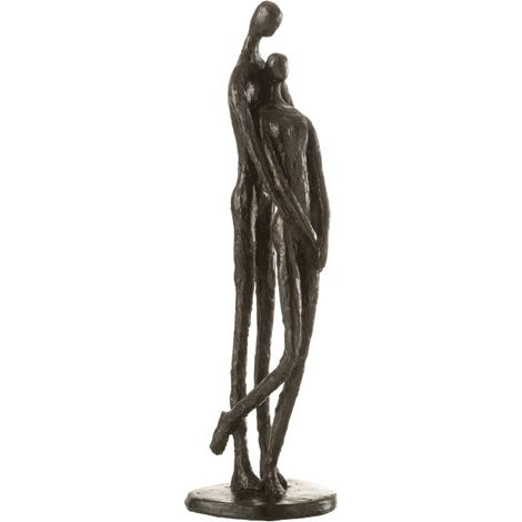 Statuette Déco "Couple Résine" 37cm Marron Foncé (1/2)