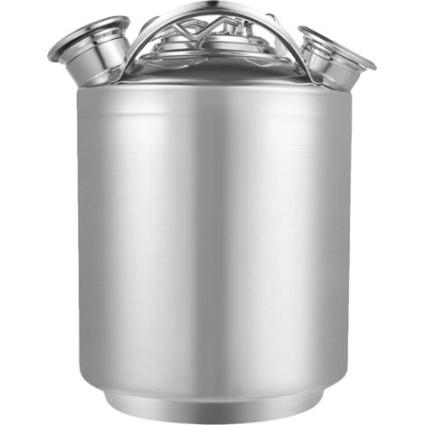 Kit de limpieza de bidones, acero inoxidable 304, capacidad de 10 litros, color plata. (1/2)