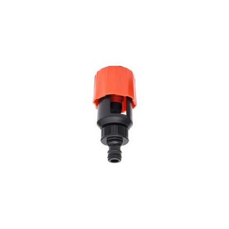 Conector universal para grifo de agua, conector rápido para cocina y jardín, adaptador reutilizable, 1 pieza (naranja) - Crezuo (1/5)