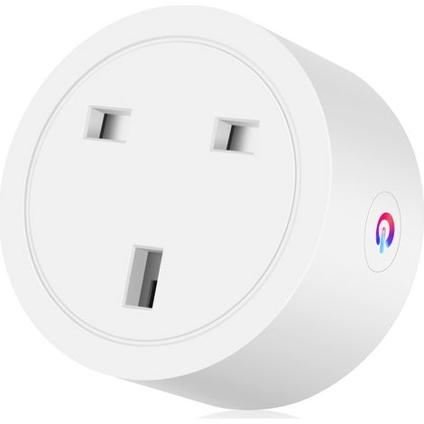 Interrupteur universel - Prise connectée Wi-Fi, modèle classique, emballage individuel, blanche (1/5)