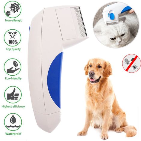 Peigne Anti-Puces Électrique pour Chats et Chiens - Élimination Naturelle des Parasites (1/5)