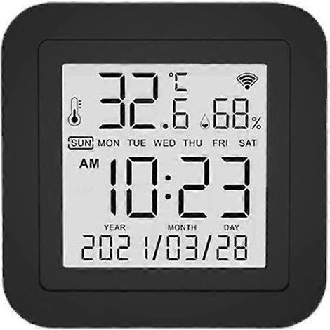 Digitales Thermometer-Hygrometer mit Infrarot-Fernbedienung, intelligentem WLAN-Temperatur- und Feuchtigkeitsmonitor für Klimaanlagen
