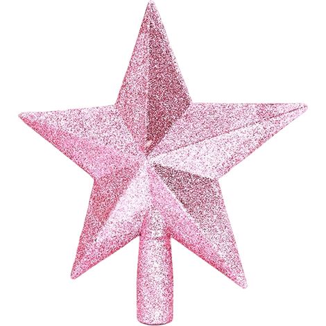 Étoile à Cinq Branches - Décoration de Sommet d'Arbre de Noël en Plastique - Pour Intérieur et Cadeau de Fêtes - 1 Pièce (1/5)