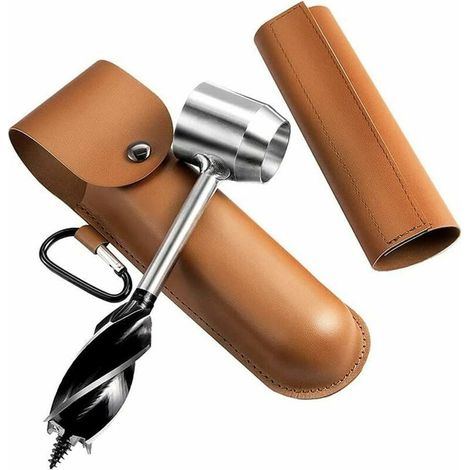 Perceuse à Main Pour Le Travail Du Bois, Perceuse De Survie Manuelle, Tarière Manuelle Bushcraft Outils, Camping Tarière Manuelle Pour Le Camping (1/5)