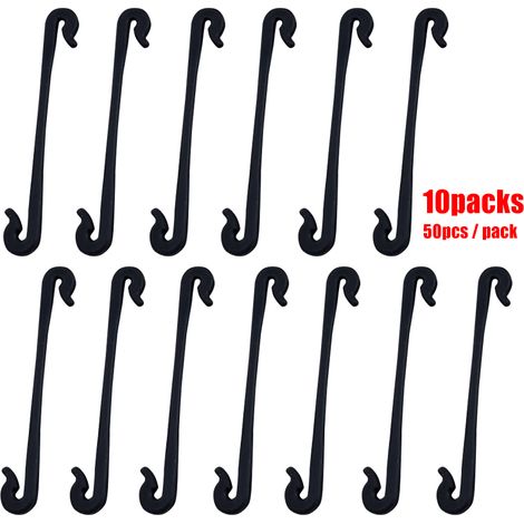Lot de 1/2/3/5/10 clips de greffage pour plantes grimpantes, boucle de fixation, crochet flexible (1/4)