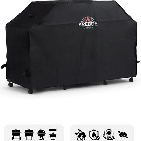 AREBOS Cubierta de la parrilla Barbacoa de gas Cubierta para la lluvia Capó 147 x 61 x 122 cm (1/5)