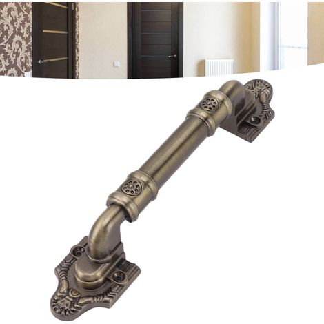 2 jeux de poignées de porte de grange américaines robustes à vendre, poignées de porte en bois, poignées de porte intérieure, poignées de porte d'entrée, grandes poignées en bronze antique à montage e (1/5)