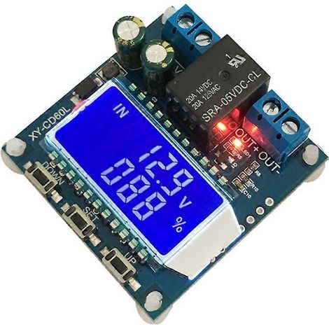 Module de contrôle de charge de batterie XY-CD60L : protection contre les surtensions CC en cas de coupure totale et protection contre les sous-tensions en cas de coupure de courant. (1/5)