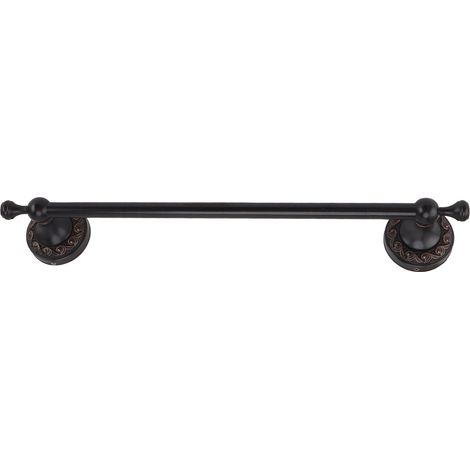 Porte-serviettes en cuivre rétro gain de place 40 cm, multifonctionnel, inclinable, pour salle de bain, noir antique (1/5)