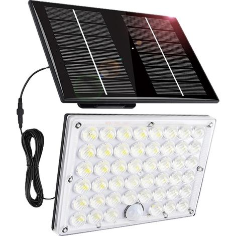 Foco solar con sensor de movimiento, resistente al agua IP65, 1 unidad, 184 LED. (1/2)