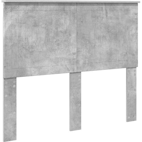 Maison Exclusive - Testiera con testiera Grigio cemento 120 cm Legno multistrato