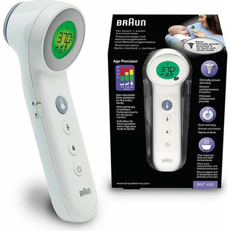 Termometro elettronico medicale a infrarossi senza contatto Braun BNT400 (1/4)