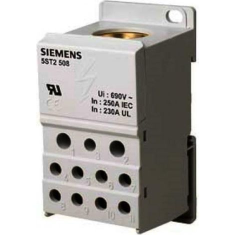 Bloc distributeur modulaire 1 pÔle 250a 690v 5st2508