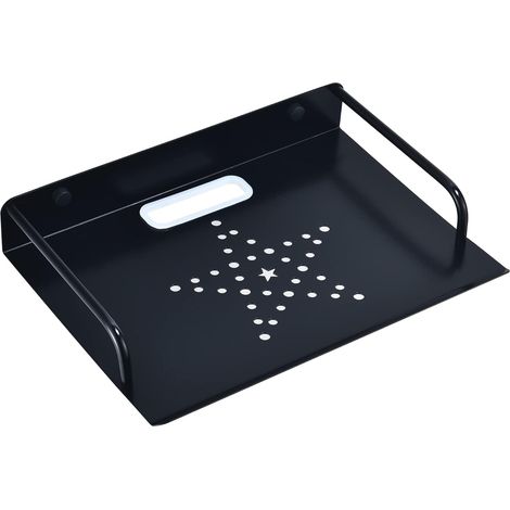 Étagère murale pour routeur, petit support mural métallique pour projecteur, support flottant pour décodeur TV (1 niveau, petit)yux (1/5)