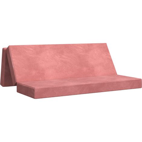 Foldable Sofa Bed 200 x 67 x 45 cm Pink vidaXL