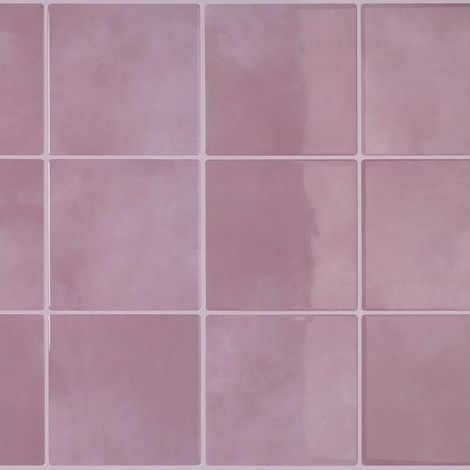 Pink Marble Adhesive Splashback, Waterproof Kitchen Wall Tile, Self-Adhesive Mosaic Kitchen Splashback, Bathroom/Laundry Room Splashback, 30.5cm x 30.5cm (1/5)