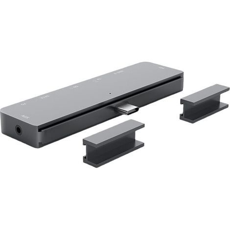 Hub USB-C : prend en charge la charge rapide USB 3.1 Type-C PD pour les tablettes et les PC, un adaptateur USB 3.0 compatible HDMI et convient aux téléphones Type-C dotés d’une prise casque. (1/5)
