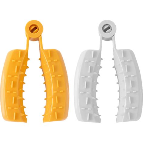 Protège-mains Surface Lisse sans Bavure, Facile à Nettoyer Lot de 2 en Abs pour Couper les Légumes et Fruits Couleur Aléatoire Accessoires de Sécurité Cuisine (1/5)