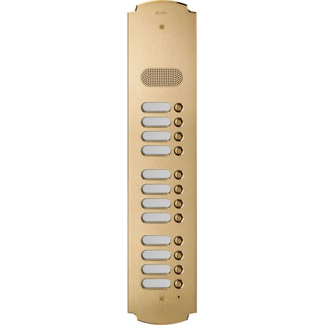 VIMAR - 41612 Patavium 2F+ plaque audio 12 boutons laiton