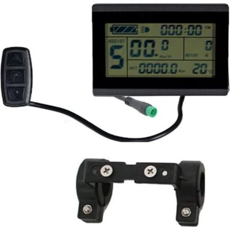 KT-LCD3U Electric speedometer with LCD screen for e-bikes with USB port, 24/36/48 V, waterproof cable (1/5)