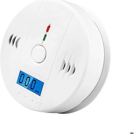 Détecteur monoxyde carbone alarme gaz sécurité maison prévention intoxication (1/4)