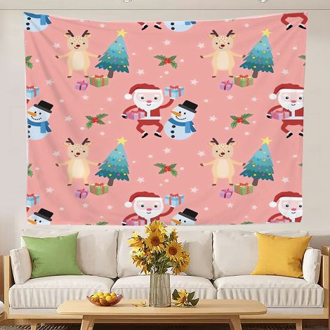 Tapisserie murale décorative - Tapisserie au design attrayant pour la décoration de chambre, rideau de plage ou couvre-lit 150x130cm (1/5)
