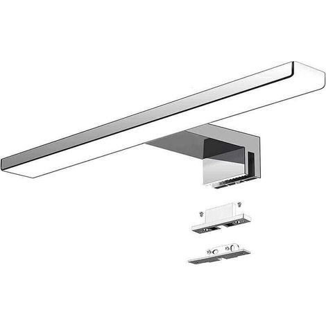 Lampe Miroir Salle de Bain LED 40cm 10W IP44 - 820lm Blanc Froid 6000K - Fixation sur Miroir/Cabinet/Mur 400mm