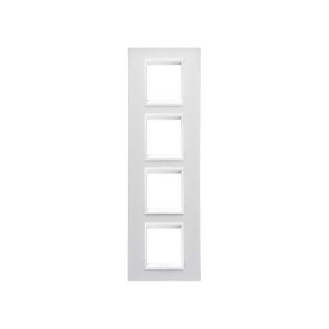 PLAQUE LUX INT. 2+2+2+2P V.MONOCHROME BL GEWISS GW16229YB