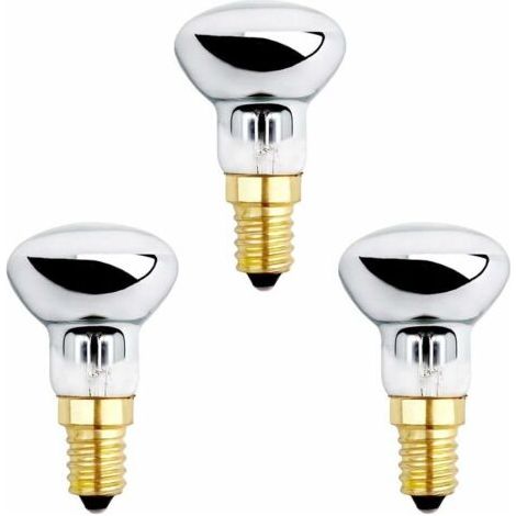 Ampoule E14 R39 25W pour Lampe de Lave, Dimmable, Blanc Chaud 2600K, 250LM, Ampoules Réflecteur Petit Culot pour Chauffer Lampe à Bulles, Lampe à Fusée, Lampe Pailletée, lot de 3 (1/5)