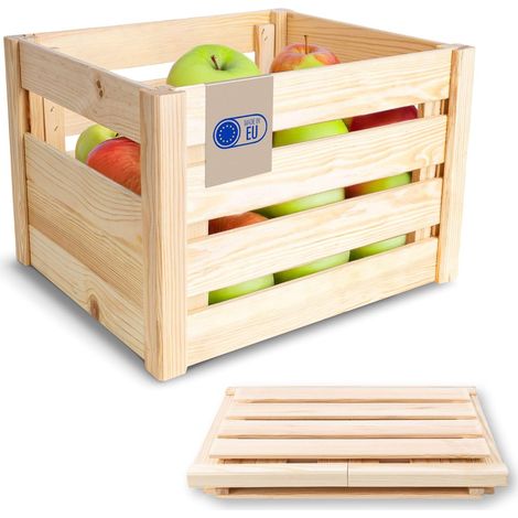Caisse Pliante de Rangement - Ajouré 34,5 x 29,5 x 23,5 cm