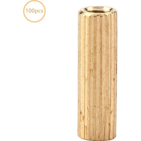 100 entretoises femelles laiton M2 x 9 mm - Spacer pour carte mère ordinateur (1/5)