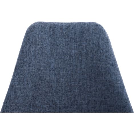 Silla De Comedor Pegleg Square En Tela Azul Natural (1/5)