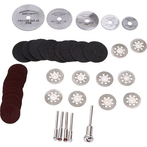Kit de lames de scie, meule diamantée, disque de coupe pour résine, outils de polissage et de ponçage rotatifs (1/5)