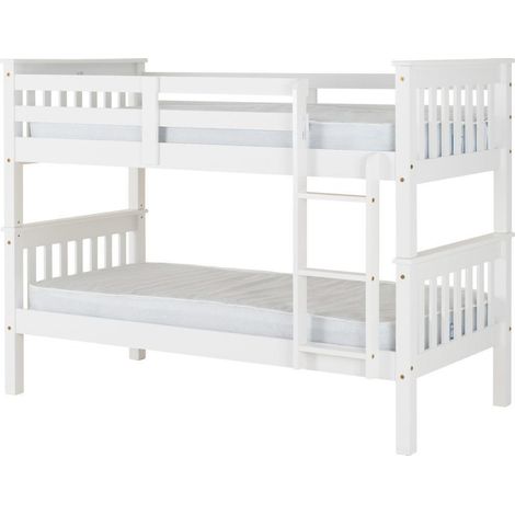 Neptune 3 Feet Bunk Bed - L104 x W204.5 x H151 cm - White