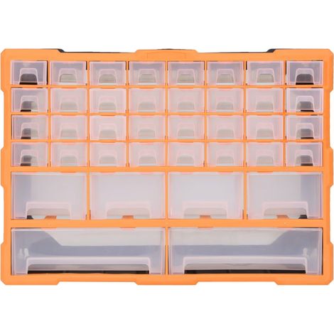 vidaXL Multi-drawer Organiser with 38 Drawers 52x16x37,5 cm