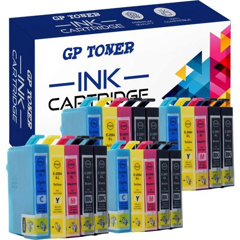 20 cartouches d'encre pour Epson GP-E2996CMYKK X4 (1/5)