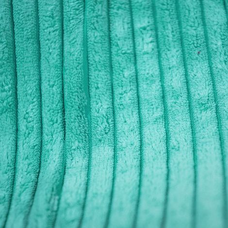 Housse Vide Pouf Poire XL Intérieur Velours Côtelé Turquoise BiG52 (1/4)