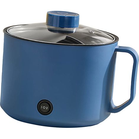Mini olla eléctrica multifuncional con revestimiento antiadherente y control de temperatura para cocinar en solitario y en residencias estudiantiles. (1/5)