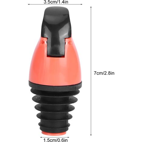 Oranger und roter Ausgießer für Öl-, Wein-, Sojasaucen- und Essigflaschen – praktisches Küchenaccessoire (1/5)