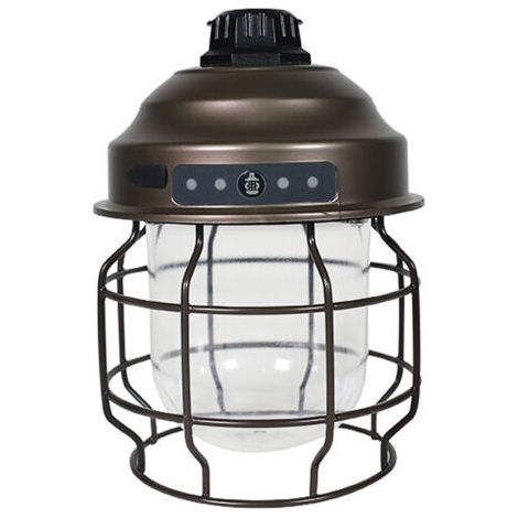 DirigéLampe de camping rechargeable, lampe suspendue d'extérieur, idéale pour patio, terrasse et éclairage de secours, finition cuivre vintage