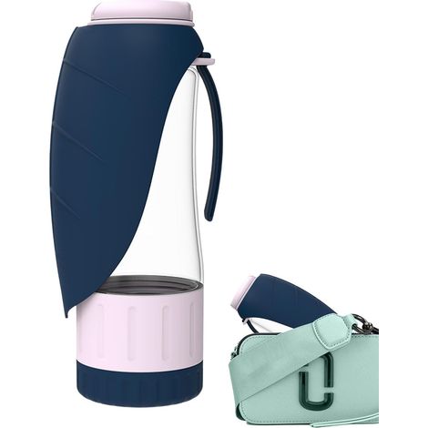 Gourde de voyage pour chien Distributeur d'eau pliable et étanche de 300 ml Gourde pour animaux de compagnie idéale pour les (1/5)