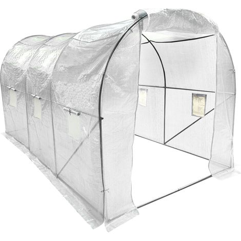 Growhouse Wolf Walk-In Garden Polytunnel 3m x 2m White